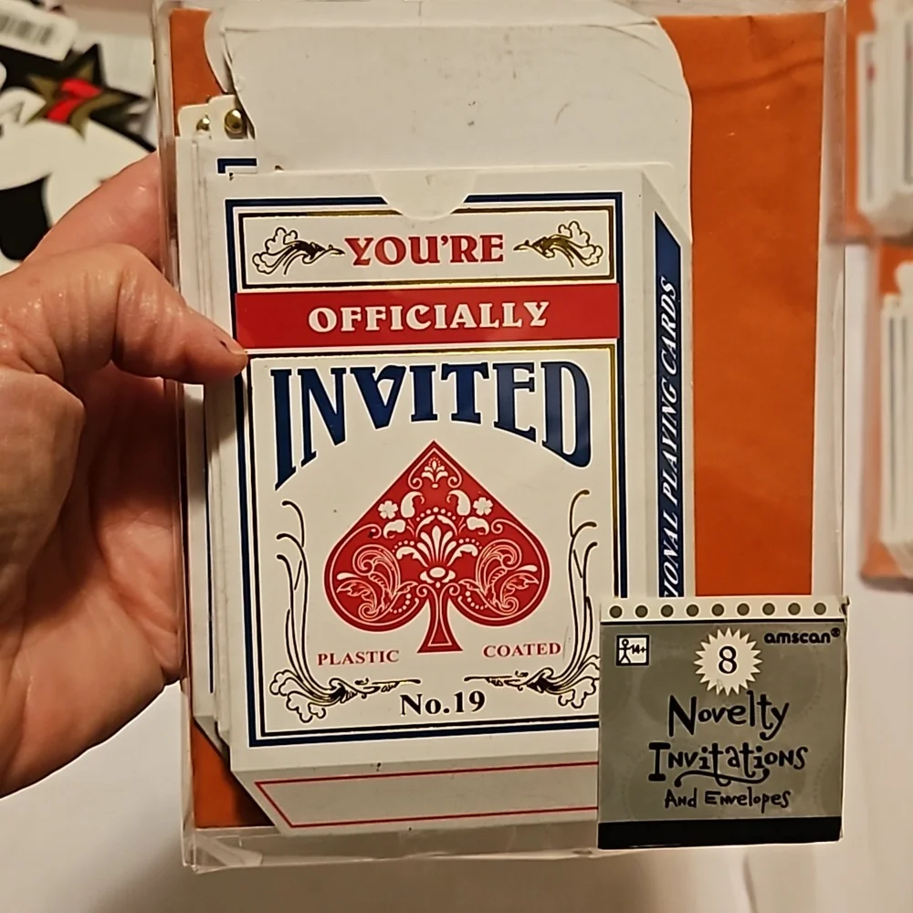 Party Decorations & Invitation Set  Lady Luck Casino Card Night